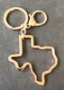 Texas Shape Key Ring with Claw Clasp
